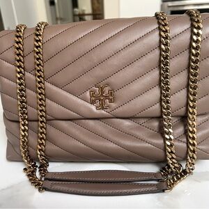 Tori Birch, Kira Chevron, quilted convertible, leather bag